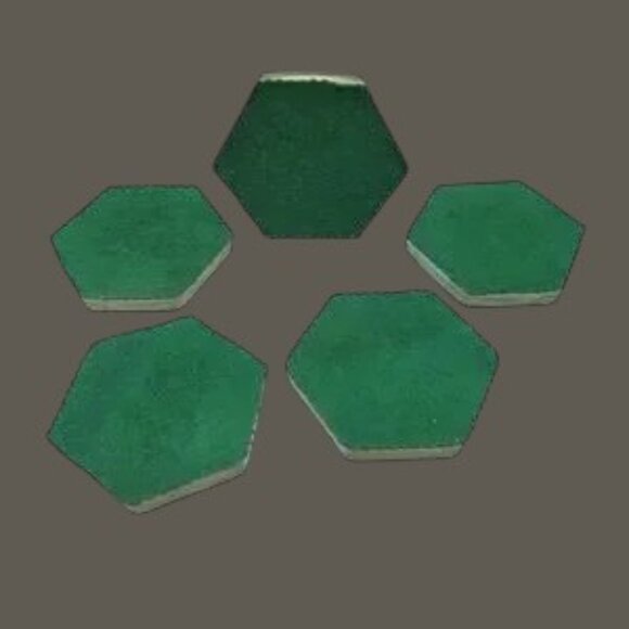 Vintage MCM Lucite 5 Coaster Set Seagull Ocean Beach Bar Drink Ware Granny Core - Picture 3 of 11